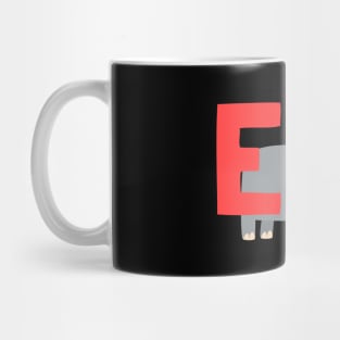 Elepant Alphabet Funny Mug